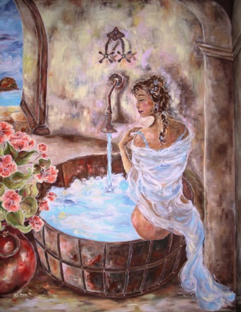 Bathroom Large Mural
Bath Lady - Wall #2 - 60" X 88"